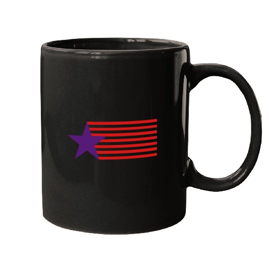 Star and stripes USA flag Mugs