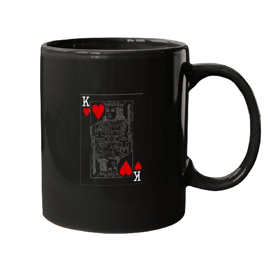 KING OF HEARTS PLAYING CARD Mugs