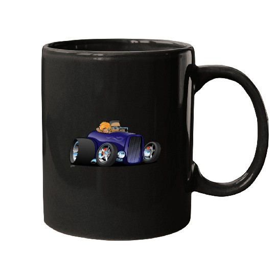 Highboy hot rod deep purple roadster Mugs