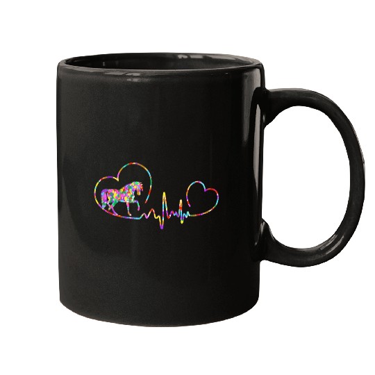 Horse ecg Mugs
