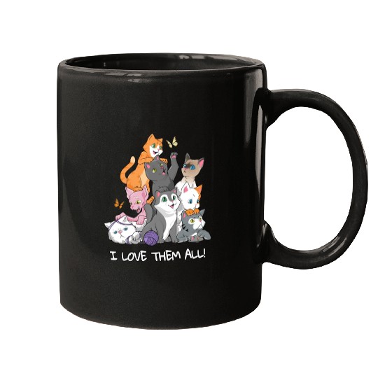 I love them all Cats Gift Maine Coon cat lover Mugs