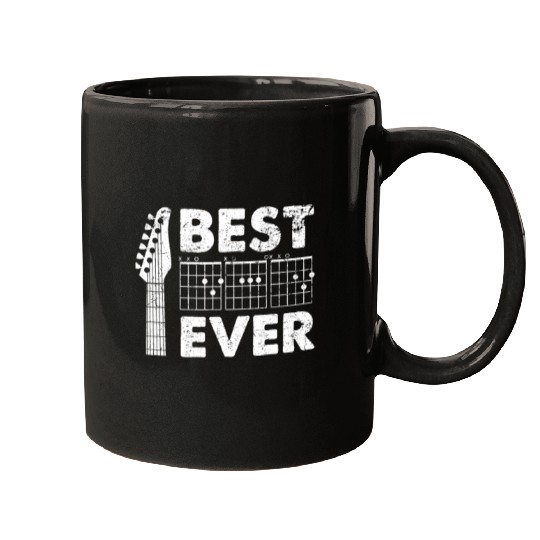 Best Dad Ever Guitar Mugs Dad Chords Mugs