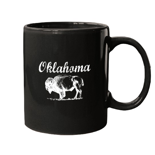 Oklahoma Buffalo Tribal Native American Country Ok Mugs