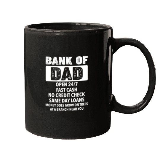 The Bank Of Dad Money Grows On Trees Father's Day Mugs