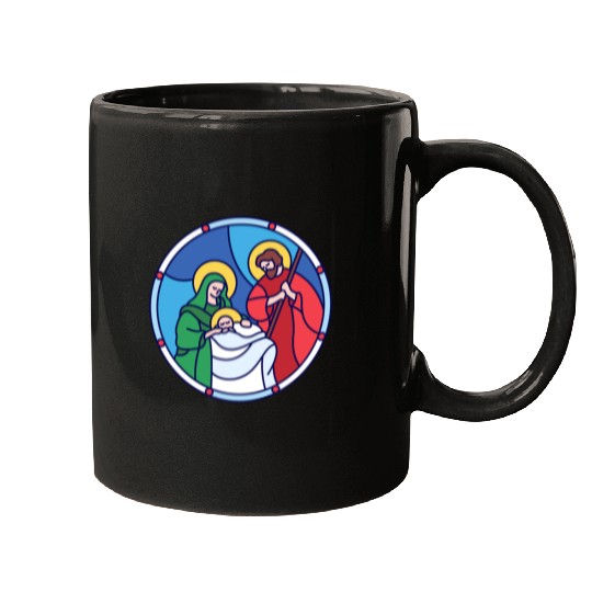 Josef Maria Jesus Jesus birth Bethlehem Christmas Mugs