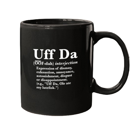 Uff Da Definition Mugs