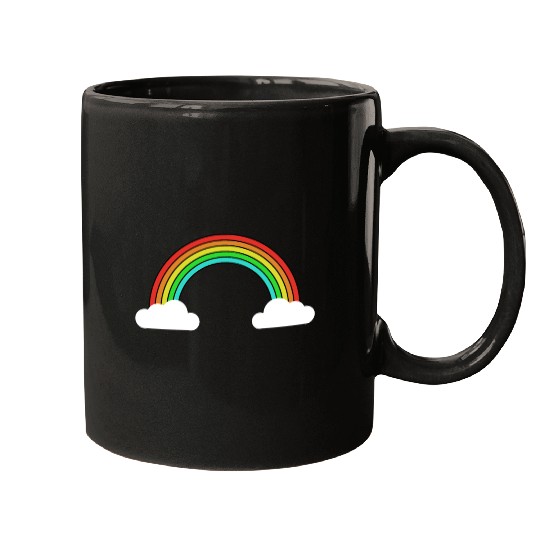 Rainbow clouds | Rainbow colors men women children Mugs