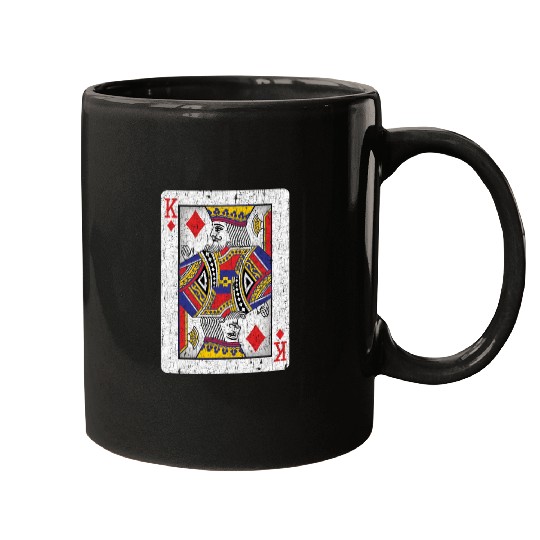 king of diamonds playing card Mugs