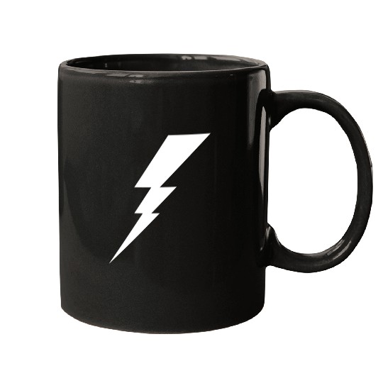 Lightning Bolt Geometric Vector Shape Mugs