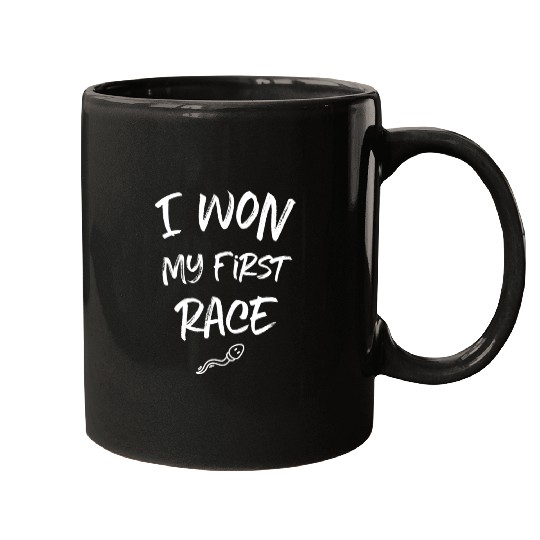 I won my first race baby pregnancy birth newborn Mugs