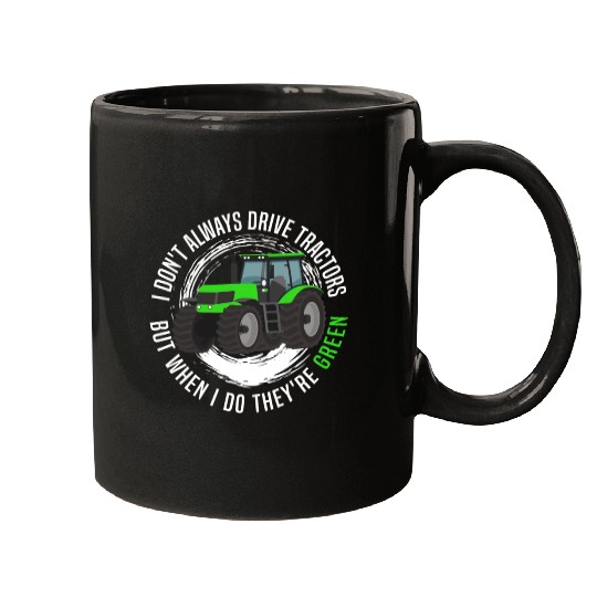 Green Tractor Mugs