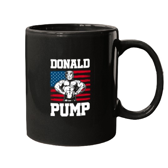 Donald Pump Trump Workout Patriotic Fitness Gym Fu Mugs