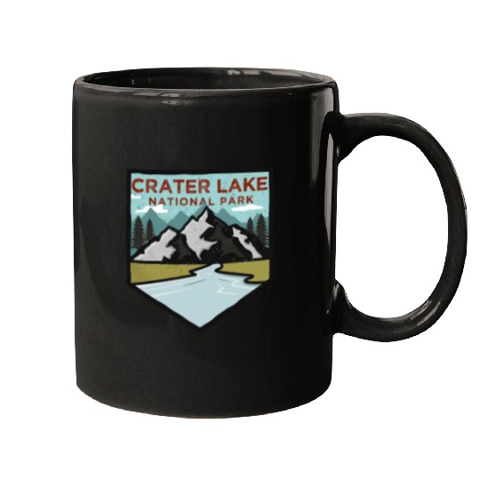 Retro Vintage Crater Lake National Park Gift Mugs
