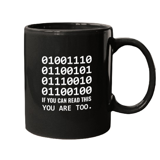Nerd Computer Binary Code for Developer Geeks & Mugs