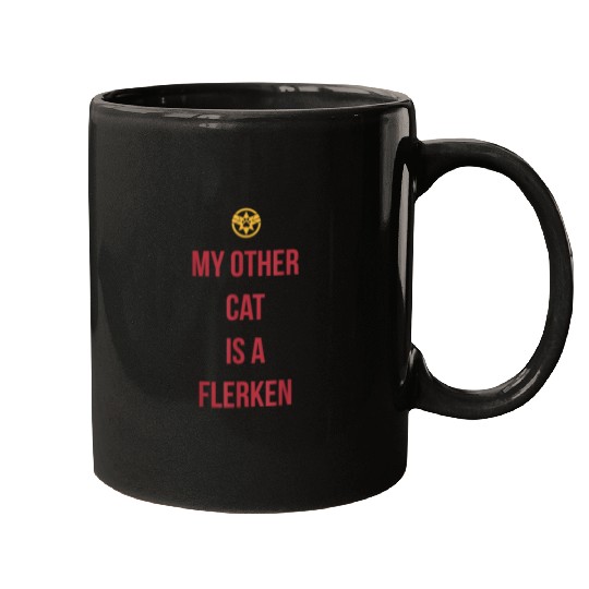 Captain Marvel My Other Cat Is A Flerken Bold Logo Mugs