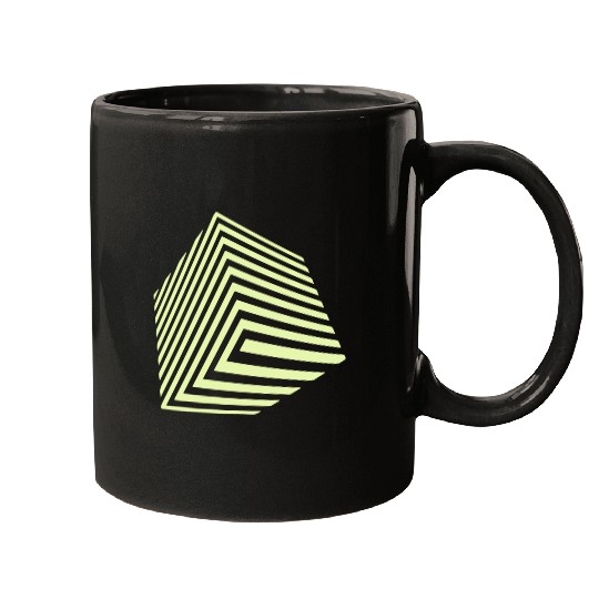 Geometric Cube Mugs