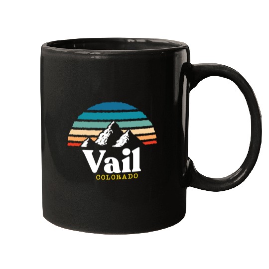 Vail Colorado Usa Ski Resort 1980S Retro Gift Mugs