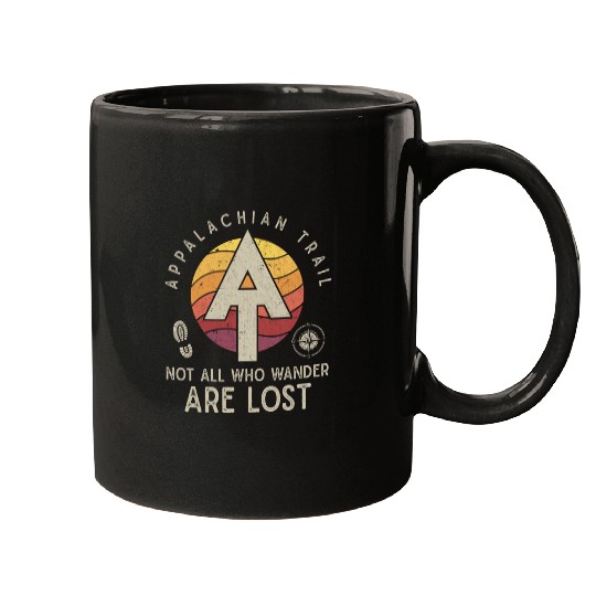 Appalachian Trail Logo Hiking Wander in the US Mugs
