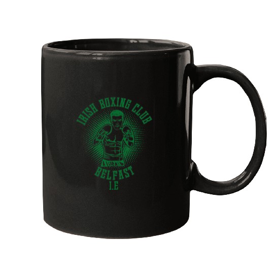 Irish Boxing Club Belfast Boxer Gifts Boxing Lover Mugs