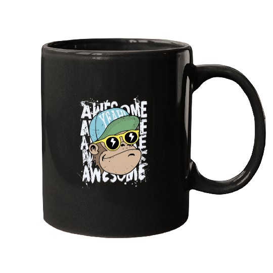awesome monkey Mugs