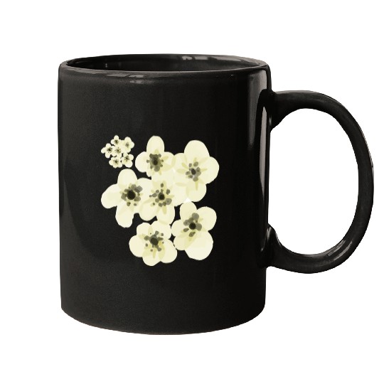 abstract flower Mugs