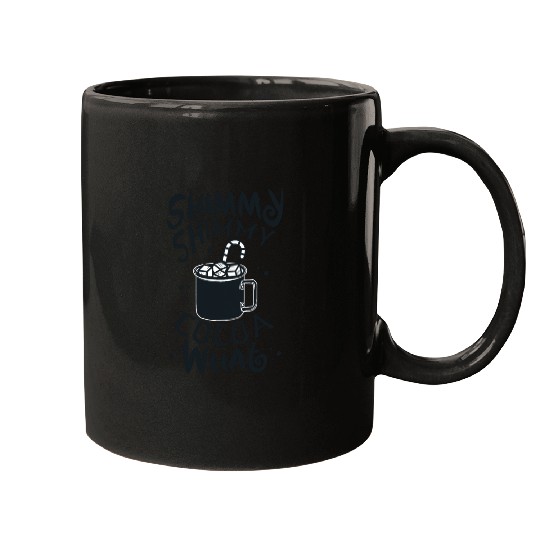 Shimmy Shimmy Hot Cocoa Black Mugs