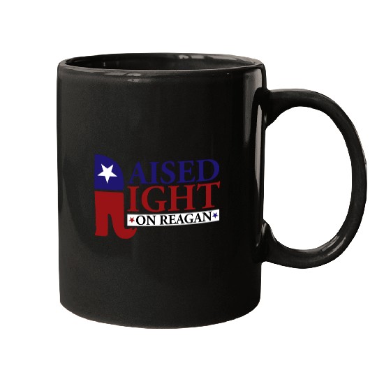 Raised Right On Reagan 80'S Nostalgia Mugs