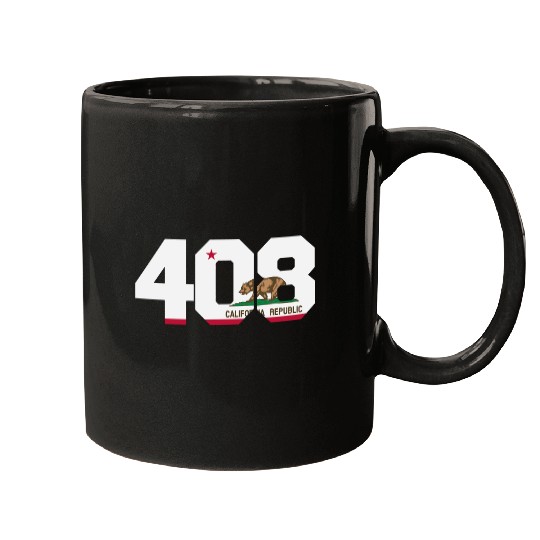Area Code 408 San Jose California Mugs