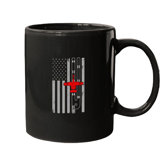 A-10 Warthog American Flag Runway A10 Thunderbird Mugs