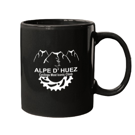France Alpe D Huez Climb Novelty Cycling Gifts Mugs