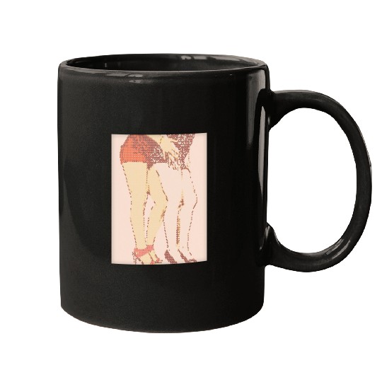 Poster Pixels hot lesbians, vintage Mugs