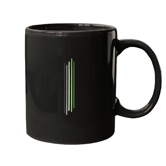 Subtle Aromantic Pride, Aro Flag, Pride Month Mugs