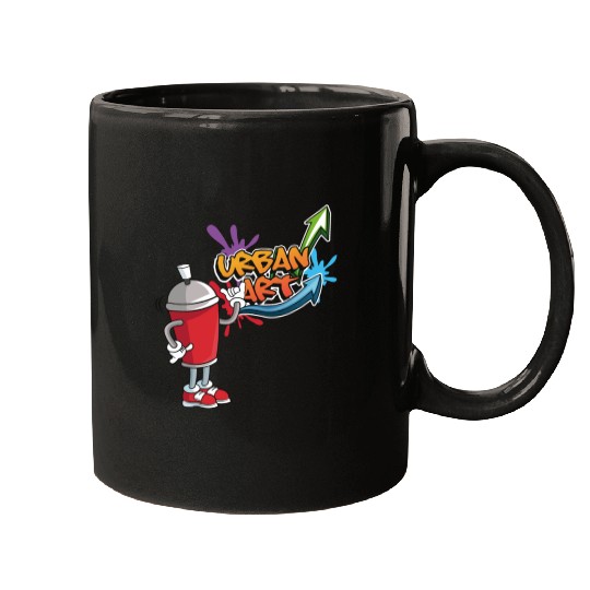 Graffiti Red Mugs