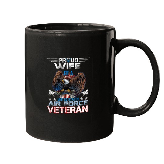Veteran-Proud Wife Of Us Air Force Veteran Patriot Mugs