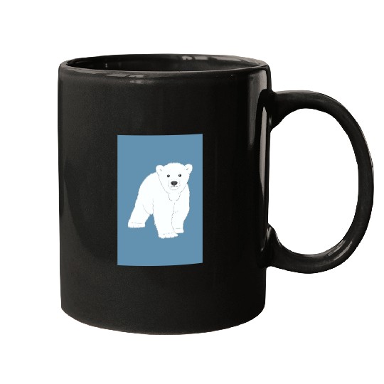 Polar bear cub Mugs