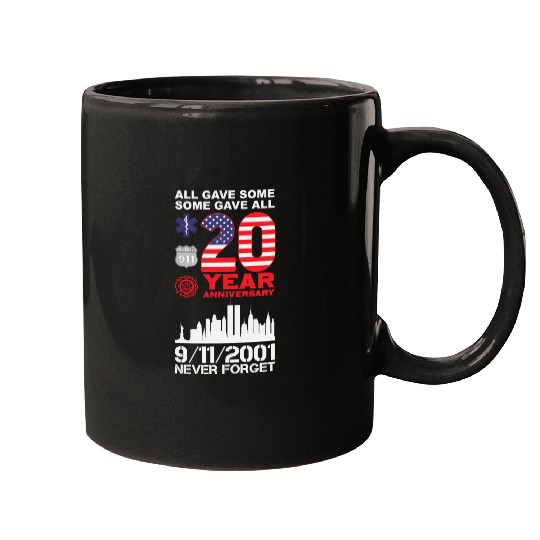 Patriot Day Never Forget 9 11 2001 Anniversary Mugs