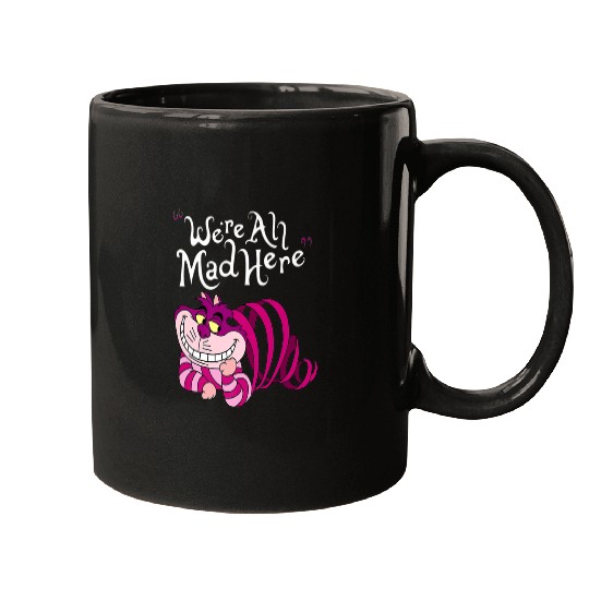 Cheshire Cat Were all Mad Here Cat 1669 Mugs