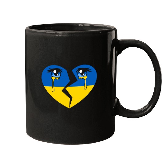 Tears For Ukraine Stand With Ukraine Mugs