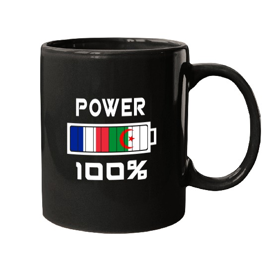 Algeria and France Power 100% Mugs