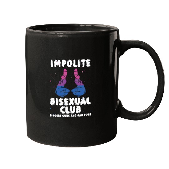 Impolite Bisexual Club Funny Bi Pride LGBT Month Mugs