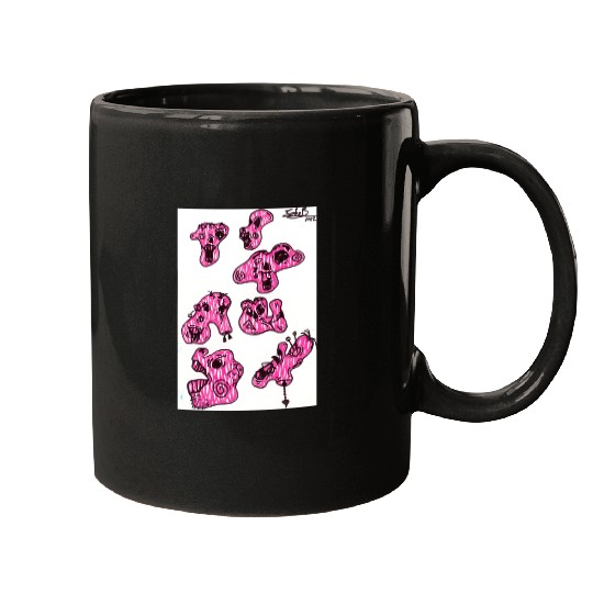 pink zombies Mugs