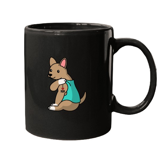 I Love Mom Tattoo Chihuahua Mugs