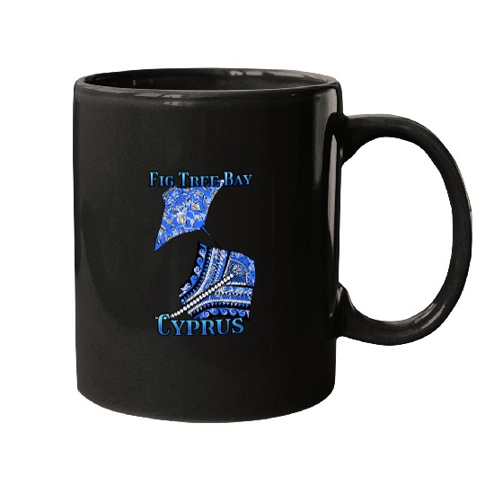 Fig Tree Bay Vacation Tribal Stingrays Mugs