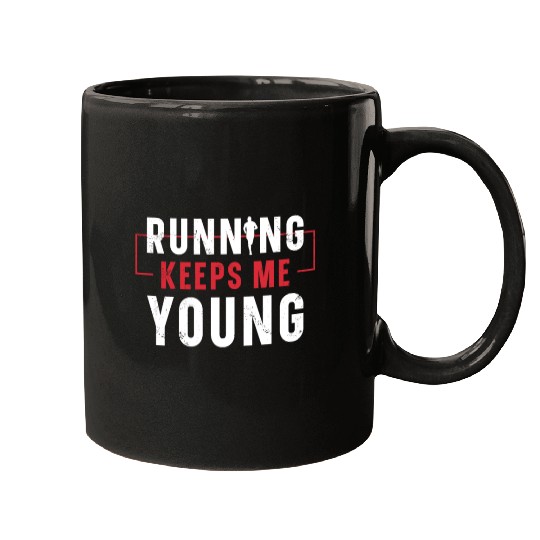 Running Keeps Me Young Runner Marathon Trail Mugs
