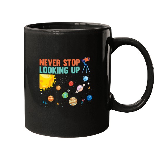 Telescope Solar System Planets Astronomer Mugs