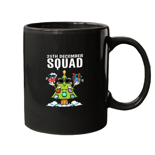 25th December Squad Sock Christmas Tree Gift Mugs