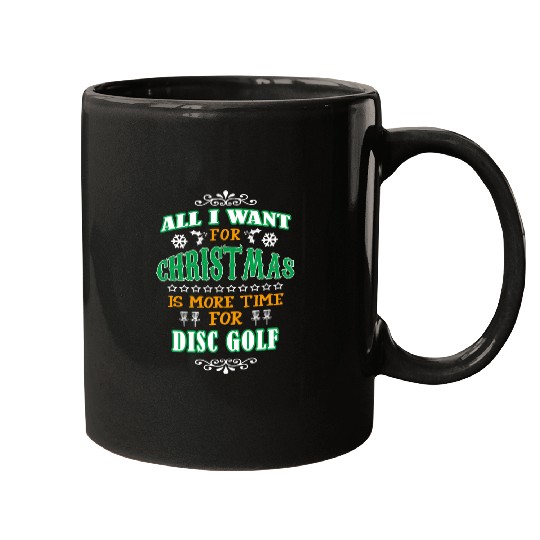 Christmas Disc Golf Gift Xmas Gift for Disc Golfer Mugs