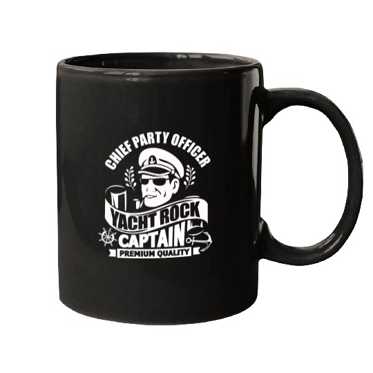 Chief Party Officer Yacht Rock Captain Mugs