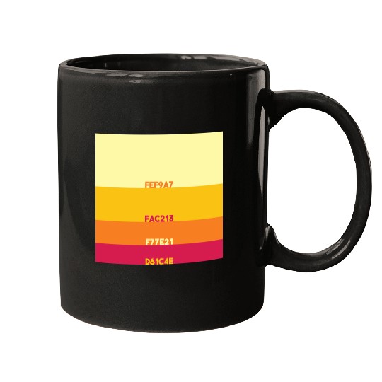 Hex Summer Sunset Mugs