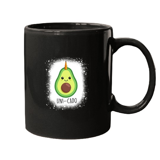 Cute Avocado Unicorn Design Mugs